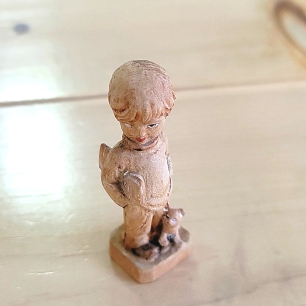 Carved Wood Little Boy